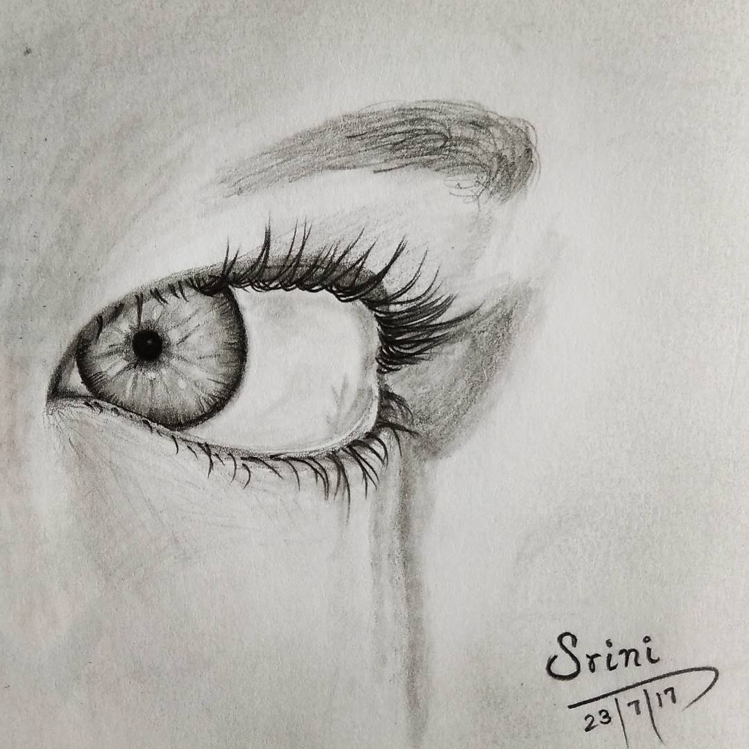 Award winning pencil sketch of a beautiful eye, | Stable Diffusion